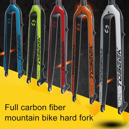 TOSEEK Ultra Light 26 Inch 385mm Mountain Bike Full Carbon Front Fork Straight Tube Disc Brake