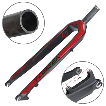 TOSEEK Ultra Light 27.5 Inch 405mm Mountain Bike Full Carbon Front Fork Straight Head Tube Disc Brake