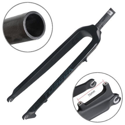 TOSEEK Ultra Light 29 Inch 435mm Mountain Bike Full Carbon Front Fork Straight Head Tube Disc Brake, 29 Inch 435mm