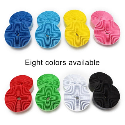 1 Pair Cycling Road Bike Sports Bicycle Cork Handlebar Tape Wrap + 2 Bar Plug, 2m Black, 2m Pink, 2m Green, 2m Blue, 2m White, 2m Yellow
