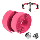 1 Pair Cycling Road Bike Sports Bicycle Cork Handlebar Tape Wrap + 2 Bar Plug, 2m Black, 2m Pink, 2m Green, 2m Blue, 2m White, 2m Yellow