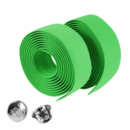 1 Pair Cycling Road Bike Sports Bicycle Cork Handlebar Tape Wrap + 2 Bar Plug, 2m Green, 2m Blue, 2m Red, 2m White, 2m Yellow, 2m Black, 2m Pink - DealBuddy