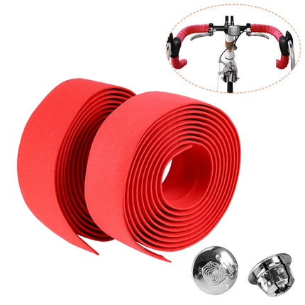 1 Pair Cycling Road Bike Sports Bicycle Cork Handlebar Tape Wrap + 2 Bar Plug, 2m Green, 2m Blue, 2m Red, 2m White, 2m Yellow, 2m Black, 2m Pink - DealBuddy