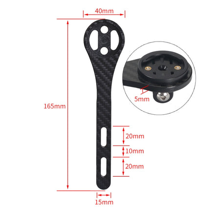 TOSEEK Full Carbon Fiber Road Bicycle Code Table Holder For Garmin Series(Gloss)