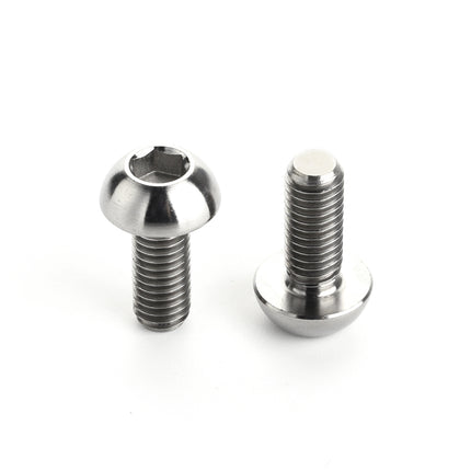 2 PCS Bicycle Accessories Titanium Bottle Cage Screw M5 12mm, 12mm