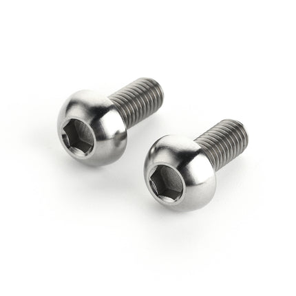2 PCS Bicycle Accessories Titanium Bottle Cage Screw M5 12mm, 12mm
