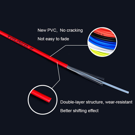 7 in 1 Universal PVC Bicycle Variable Speed Cable Tube Set