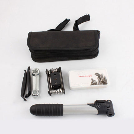 Bicycle Repair Tools Bike Tire Kit Bicycle Pump Puncture Repair Tool Bag