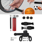 Manual Mini Portable Bicycle Aluminum Alloy Pump + Plastic glue-free tire patch + Tire lever