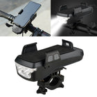 USB Charging Bicycle Light Front Handlebar Led Light , with Holder & Electric Horn, 2400mAh Battery