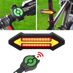 Bicycle Tail Light Intelligent Wireless Remote Control Turn Signal Warning Light, Turn Signal Warning Light - DealBuddy