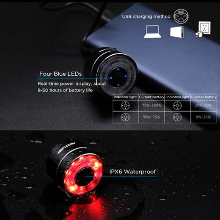 Antusi Q1 7 Colors Cycling Light Bicycle Taillight Bike Accessories