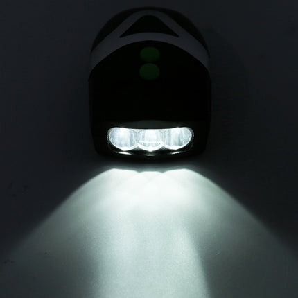 Mountain Bike Headlight Horn LED Flashlight Bicycle Electric Horn, with Light