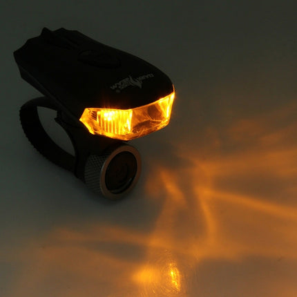 Waterproof USB Rechargeable 5 Modes Yellow & White Light 400LM COB LED Bike Taillight