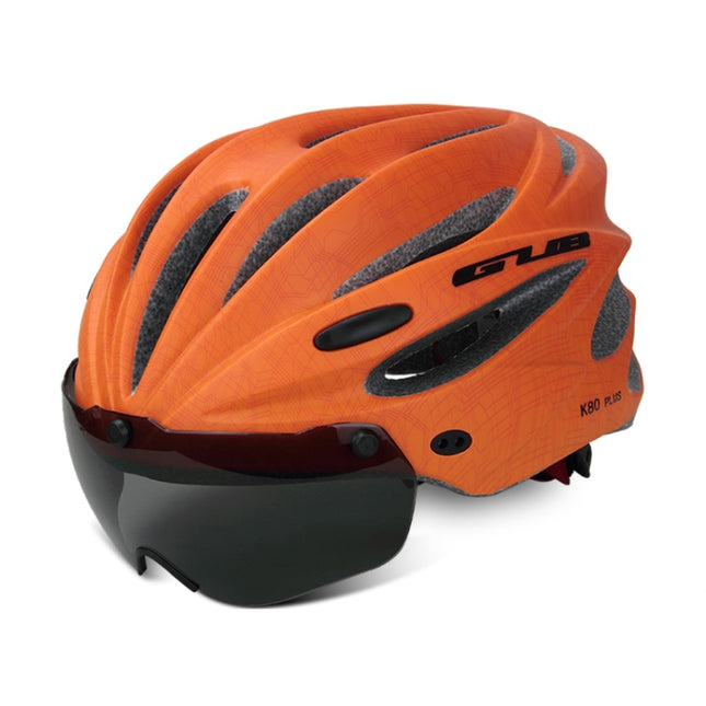 GUB K80 Plus Bike Helmet With Visor And Goggles, GUB K80 Plus(Orange), GUB K80 Plus(Gradient Blue), GUB K80 Plus(Gradient Purple), GUB K80 Plus(Red), GUB K80 Plus(Titanium Color), GUB K80 Plus(White), GUB K80 Plus(Fluorescent Green), GUB K80 Plus(Black)