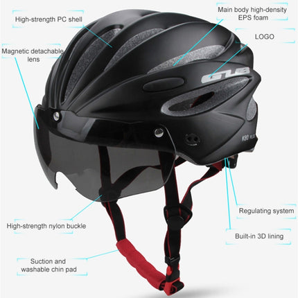 GUB K80 Plus Bike Helmet With Visor And Goggles, GUB K80 Plus(Gradient Blue), GUB K80 Plus(Gradient Purple), GUB K80 Plus(Red), GUB K80 Plus(Titanium Color), GUB K80 Plus(White), GUB K80 Plus(Fluorescent Green), GUB K80 Plus(Black), GUB K80 Plus(Orange) - DealBuddy
