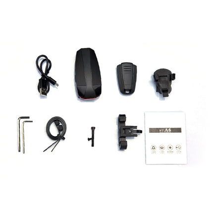 ANTUSI A6 USB Charging COB Light Source Smart Cycling Bike Warning Alarm Tail Light with Remote Control