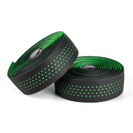 PROMEND GR-082 1 Pair Two-color Antiskid Bicycle Grips Tape, 215x3cm Black, 215x3cm Black+Green, 215x3cm Black Blue, 215x3cm Black White