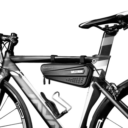 WILD MAN ES4 1.2L Hard Bicycle Bags Rainproof Road Bicycle Frame Bag Triangle Bag