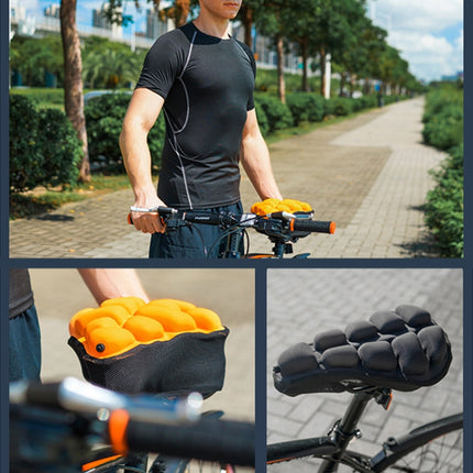 BC-203 1.0 M Size Bicycle Foldable Inflatable Airbag Cushion Seat Cover with Inflator - DealBuddy