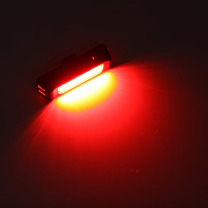 RAYPAL RPL-2261 100LM Red Light COB LED USB Rechargeable 6 Modes Bicycle Rear Light Warning Light with Handlebar Mount