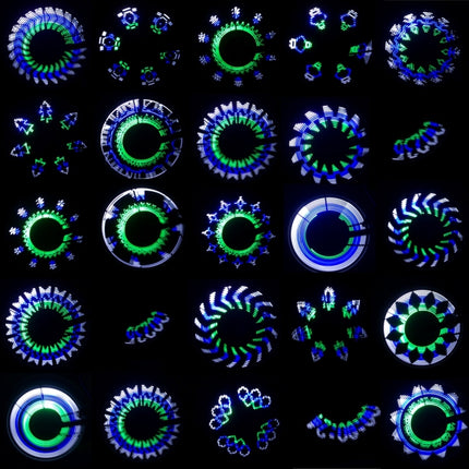 14 LEDs 40 Colorful Patterns Bicycle Wheel Light