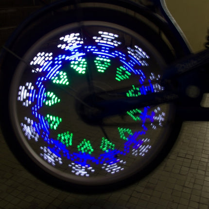 14 LEDs 40 Colorful Patterns Bicycle Wheel Light