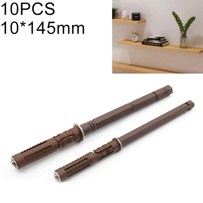 10 PCS Concealed Layer Board Pin Wall Bookshelf Invisible Bulkhead Nail, 10x145mm