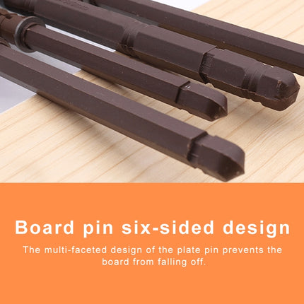 10 PCS Concealed Layer Board Pin Wall Bookshelf Invisible Bulkhead Nail, 12x120mm