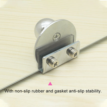 Zinc Alloy Bright Open Hole Free Glass Cabinet Door Handle, Size: L