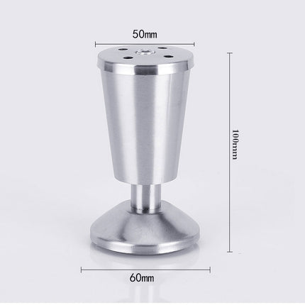 Stainless Steel Thickened Adjustable Foot Cup Type Cupboard Foot, 100mm
