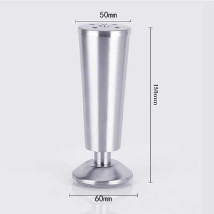 Stainless Steel Thickened Adjustable Foot Cup Type Cupboard Foot, 150mm