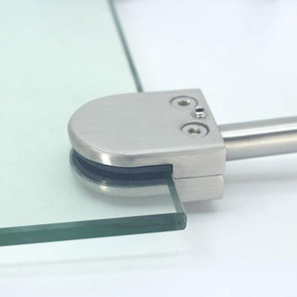 201 Stainless Steel Glass Fish Mouth Support Rod Fixing Clip with 14x40mm Rod, Specification: S