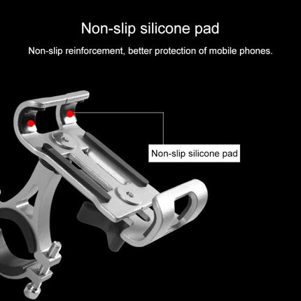 Universal Non-rotatable Aluminum Alloy Fixing Frame Motorcycle Bicycle Mobile Phone Holder