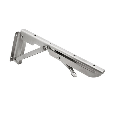2 PCS 10 inch K Type Wall-mounted Foldable Stainless Steel Spring Storage Shelf for Dining Table, 10 inch