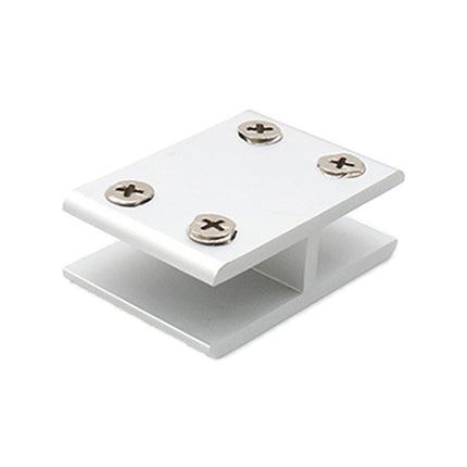 Aluminum Alloy Glass Combination Clamp Cabinet Partition Fixing Clip, 180 degrees Cliped 10-12mm
