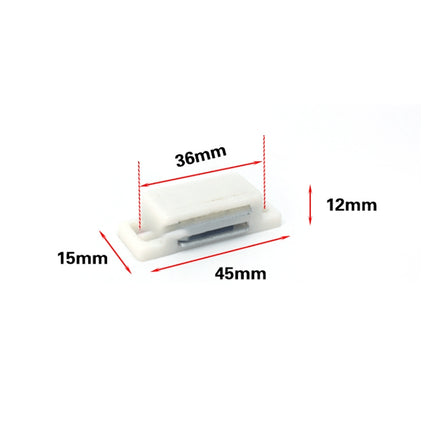 50 PCS Plastic Strong Magnetic Cupboard Door Suction Wardrobe Bookcase Home Accessories, Size: S