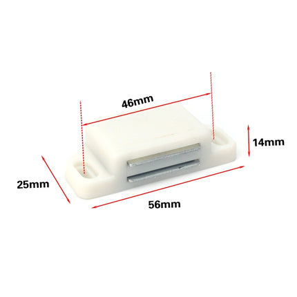 30 PCS Plastic Strong Magnetic Cupboard Door Suction Wardrobe Bookcase Home Accessories, Size: M