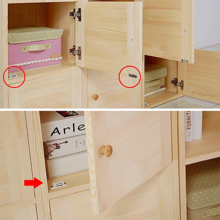 30 PCS Plastic Strong Magnetic Cupboard Door Suction Wardrobe Bookcase Home Accessories, Size: M