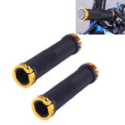 OQSPORT 2 PCS Bike Hand Grips Bilateral Lock Straight Barrel MTB Bicycle Anti-slip Handlebar Grips