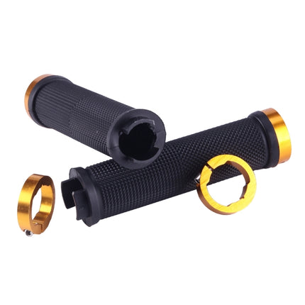 OQSPORT 2 PCS Bike Hand Grips Bilateral Lock Straight Barrel MTB Bicycle Anti-slip Handlebar Grips