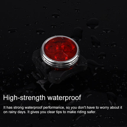 COB Lamp Bead 160LM USB Charging Four-speed Waterproof Bicycle Headlight / Taillight Set,  Red Light 650MA