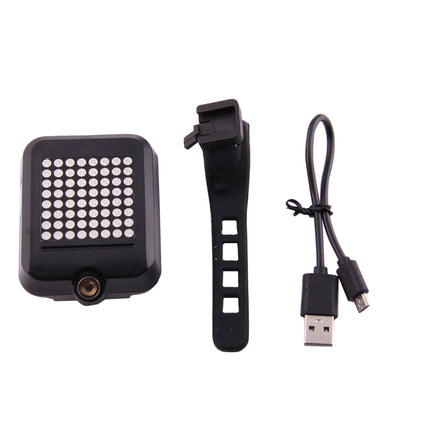 Bicycle Intelligent Wireless Control USB Rechargeable Turn Signal Light Bike Rear&#160;Brake Light with Laser & Mount Holder Strap - DealBuddy