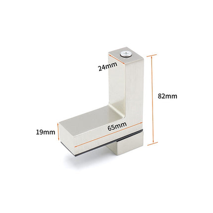 3-24mm F Type Brushed Zinc Alloy Fixed Clip Glass Wood Layer Board Bracket