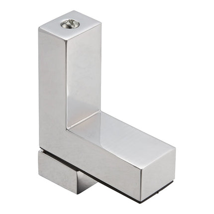 3-24mm F Type Glossy Polished  Zinc Alloy Fixed Clip Glass Wood Layer Board Bracket