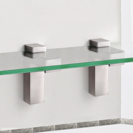 3-24mm F Type Glossy Polished  Zinc Alloy Fixed Clip Glass Wood Layer Board Bracket