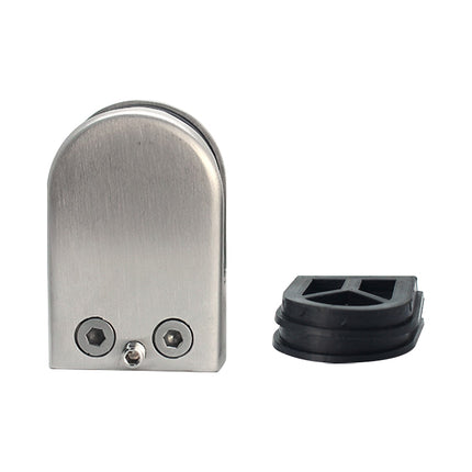5-8mm Flat Bottom Matte Polished  201 Stainless Steel Fixed Clip Railing Glass Wood Layer Board Clamp Bracket