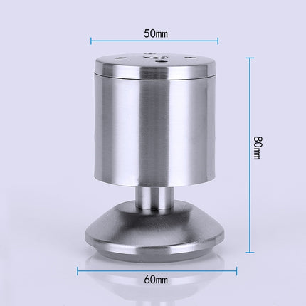 Stainless Steel Wire Drawing Thickened Column Sofa Furniture Cabinet Foot, Height: 80mm