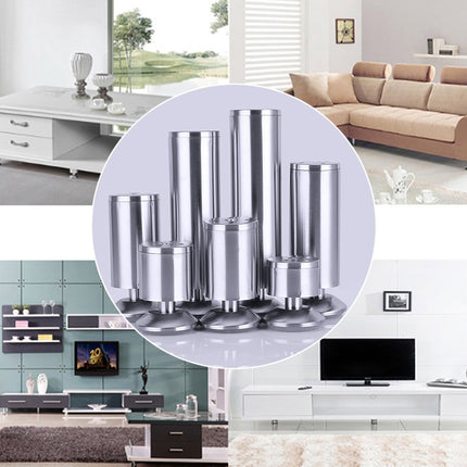 Stainless Steel Wire Drawing Thickened Column Sofa Furniture Cabinet Foot, Height: 80mm