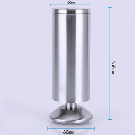 Stainless Steel Wire Drawing Thickened Column Sofa Furniture Cabinet Foot, Height: 150mm
